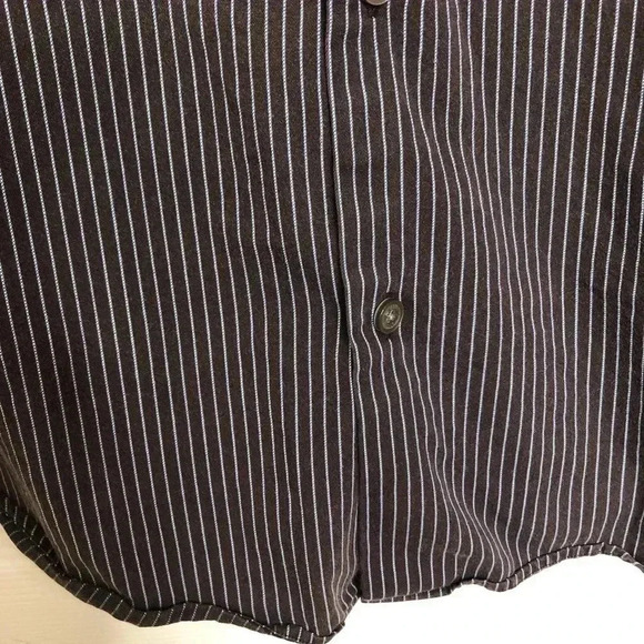 Banana Republic Factory Striped Dress  Shirt Large - Picture 2 of 16
